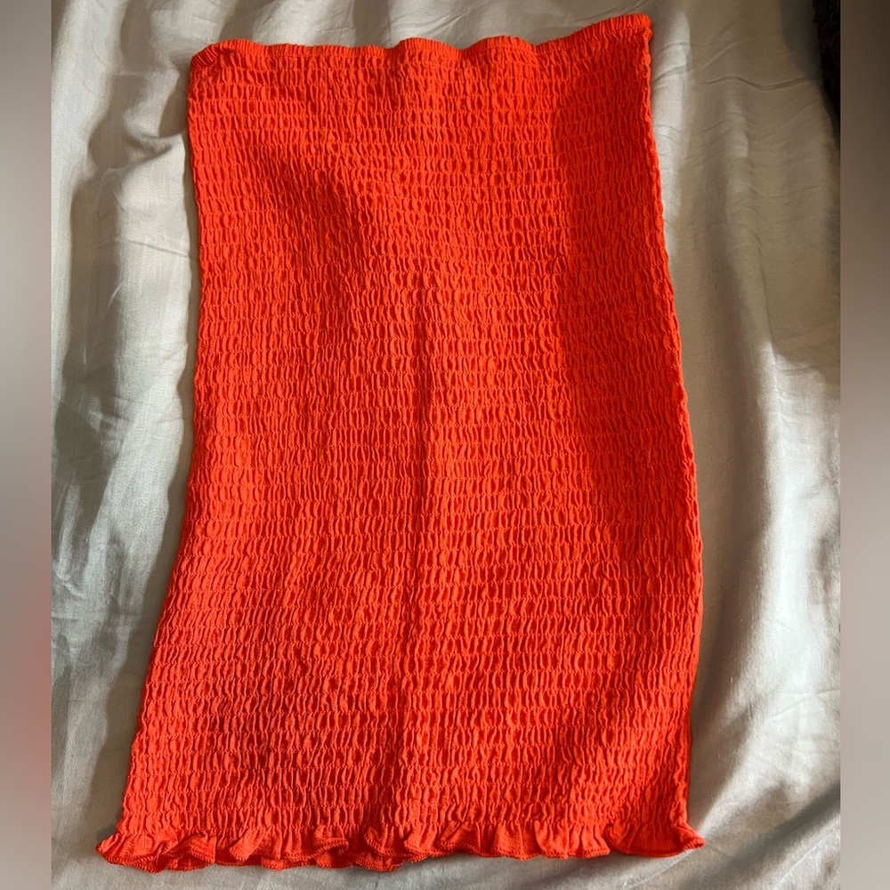 Orange tube top small